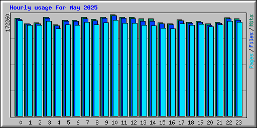 Hourly usage for May 2025