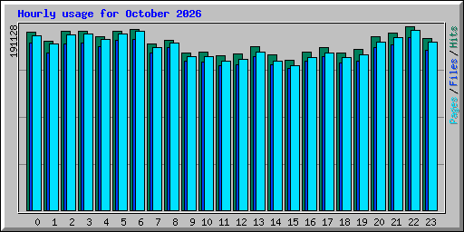 Hourly usage for October 2026
