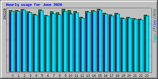 Hourly usage for June 2026