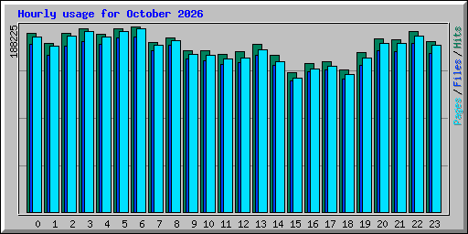 Hourly usage for October 2026